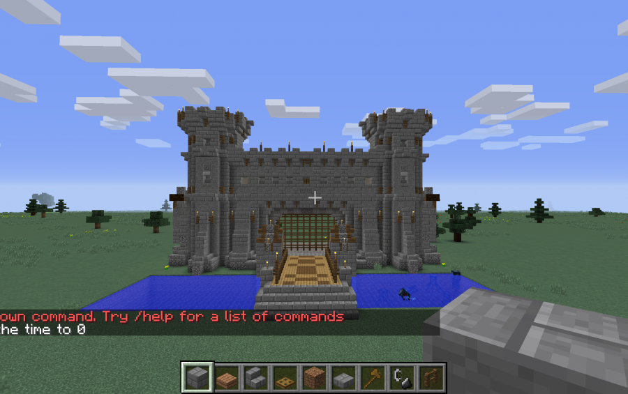 minecraft castle gate redstone