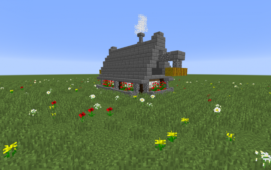 minecraft medieval family house