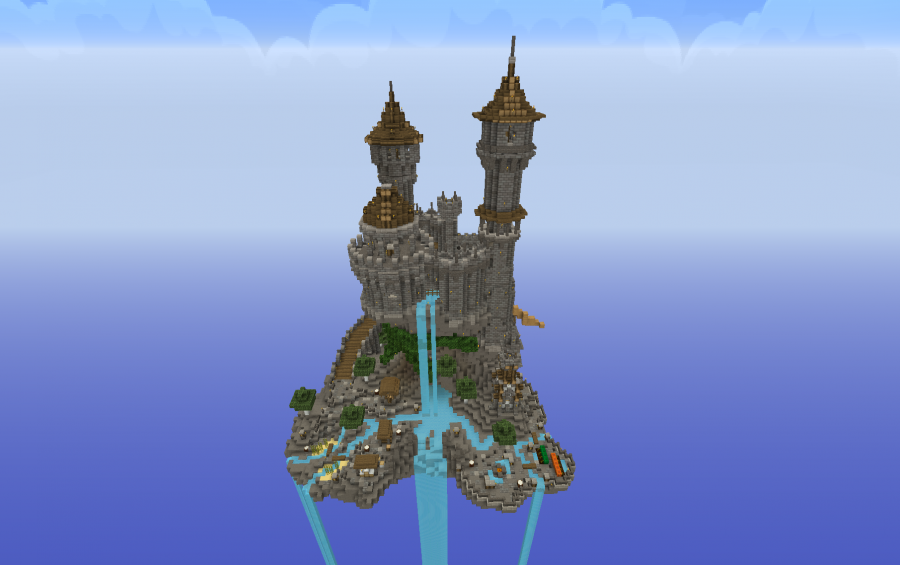 minecraft castle island map