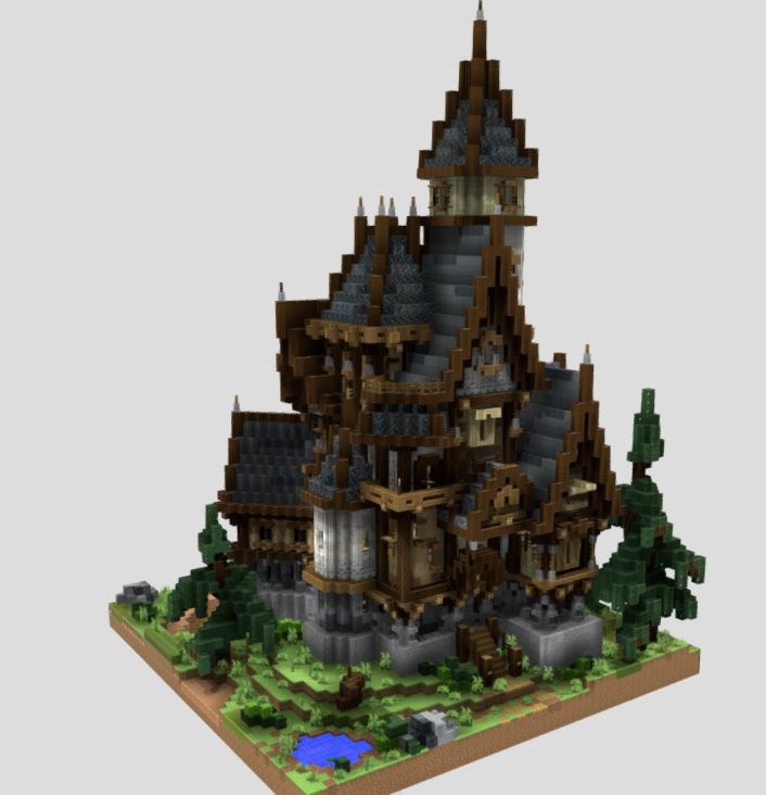minecraft simple medieval house