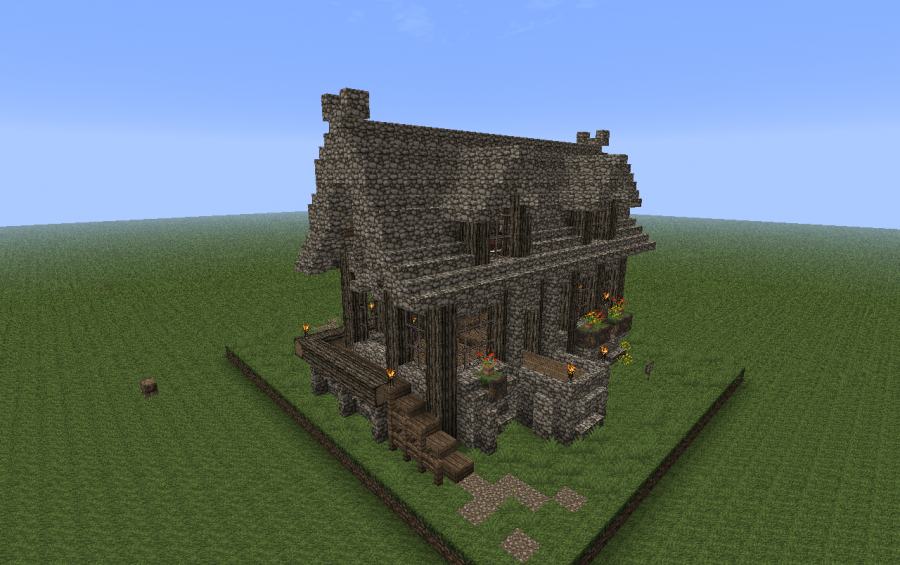 minecraft medieval house mod