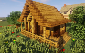 Easy Minecraft: Large Oak House Tutorial - How to Build a Survival House in  Minecraft #33 - …