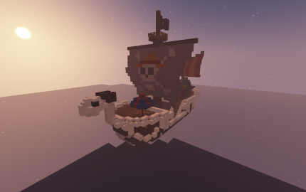 Going Merry and Hawkeyes's boat (One piece) Minecraft Map