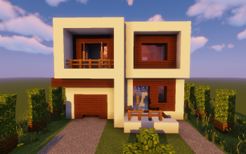 Casa Moderna/Survival Modern House Minecraft Map