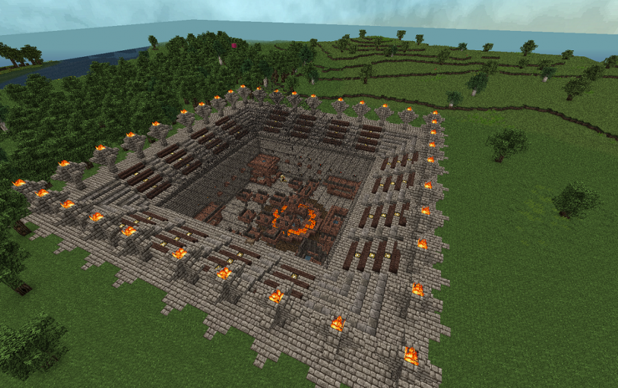 minecraft small pvp arena schematic