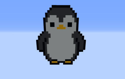Penguin PixelArt, creation #18558