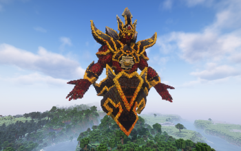 Minecraft Supremacy Sun Statue