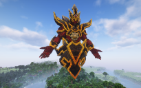 Minecraft Supremacy Sun Statue