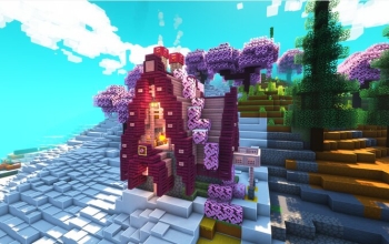 Minecraft: Cherry Blossom Starter House