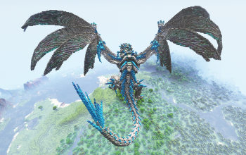 Minecraft Fafnir Dragon Statue