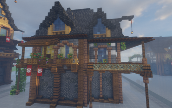 Minecraft Medieval House 11