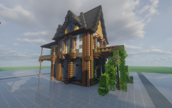 Minecraft Medieval House 12
