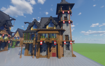 Minecraft Medieval House 13