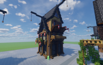 Minecraft Medieval House 14