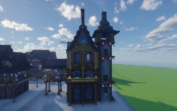 Minecraft Medieval House 15