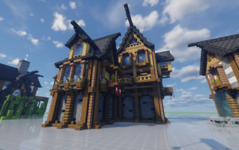 Minecraft Medieval House 17