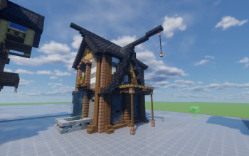 Minecraft Medieval House 18