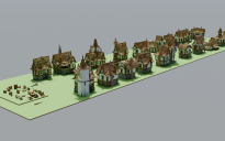 Bundle Minecraft Medieval Houses - Collection Villager