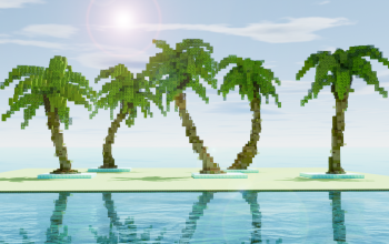 Bundle 5 Minecraft Palm Trees
