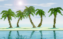 Bundle 5 Minecraft Palm Trees