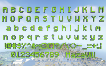 Minecraft English Alphabet Statue