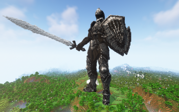 Minecraft Cavalier Knight Statue