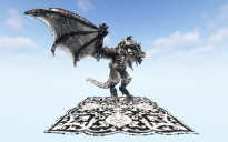 Minecraft Coal Dragon Statue