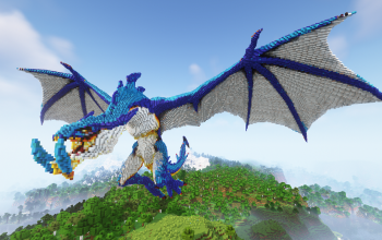 Minecraft Magic Wyvern Statue