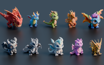 Bundle of 10 Minecraft Dragons