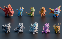 Bundle of 10 Minecraft Dragons