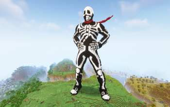 Minecraft Skullomania Statue