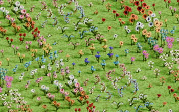 Bundle of 107 Minecraft Flowers