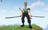 Minecraft Zoro Statue