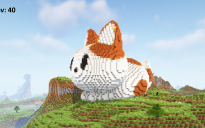 Minecraft Kitty Cat Statue Free