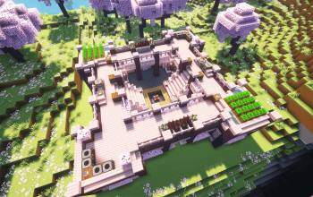 Minecraft: Cherry Blossom Survival Base