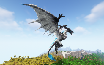 Minecraft Feral Wyvern Statue