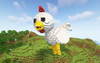 Minecraft Chicken Statue Free