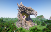 Minecraft Hawk Head Nether Portal Statue