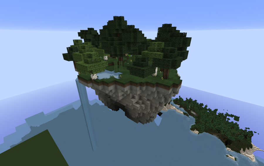 Sky Island with survival house, creation #6438