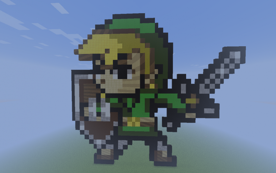 Minecraft Pixel Art Tutorial: Link (Legend Of Zelda) 