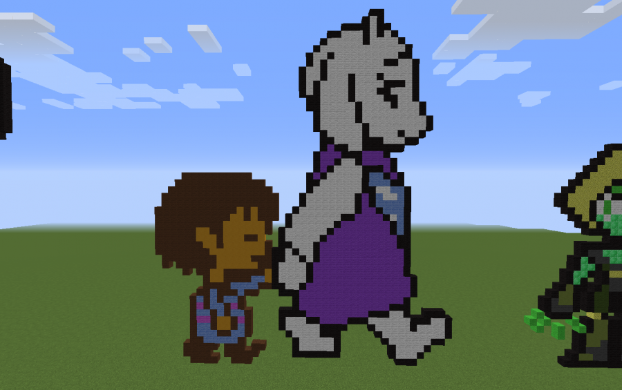 Frisk and Toriel Pixel Art, creation #7892