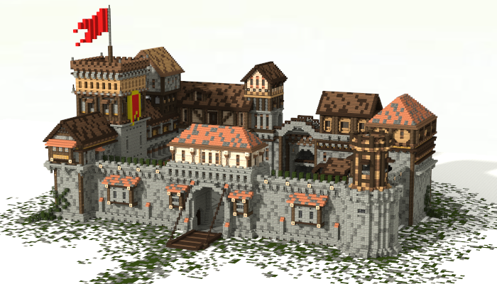minecraft medieval house 1.17
