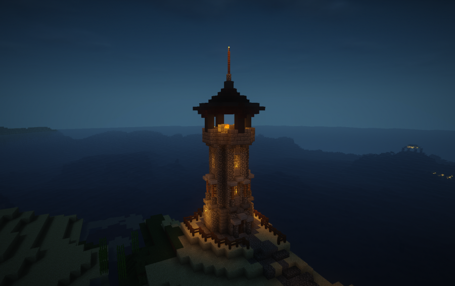 minecraft medieval lighthouse