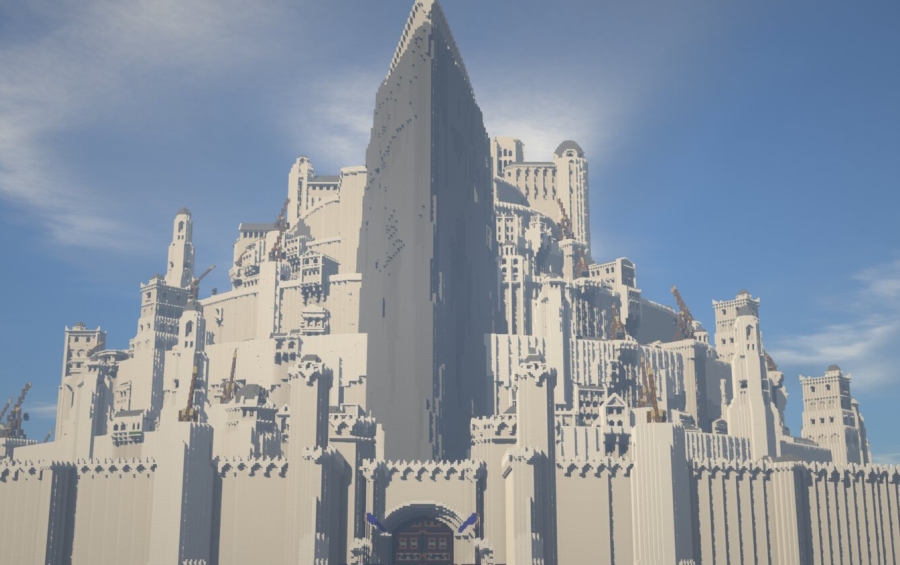 Minas Tirith in Minecraft- Updated by AlphaRain-Official on DeviantArt