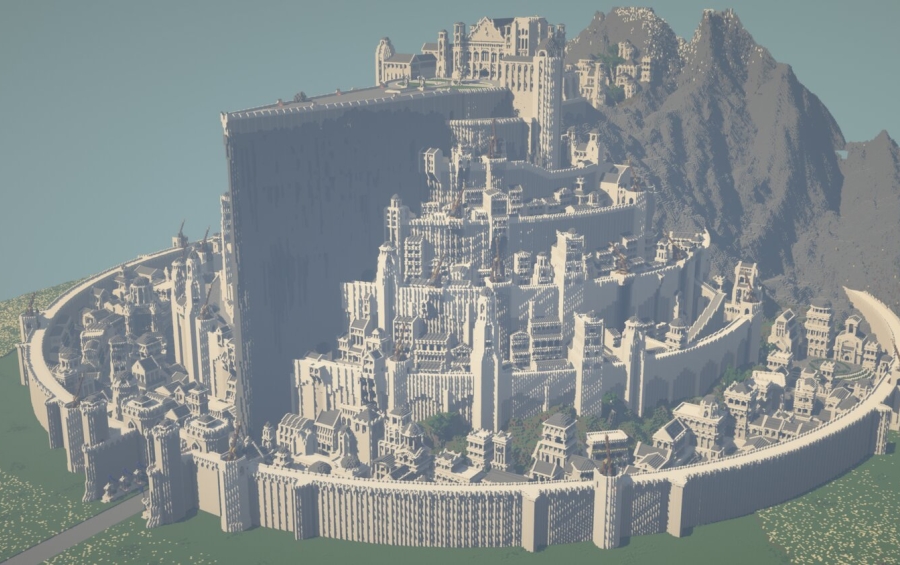 Minecraft: Minas Tirith Angle #3 by AlphaRain-Official on DeviantArt