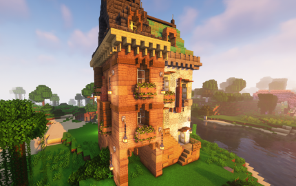 The original Minecraft house, creation #15688