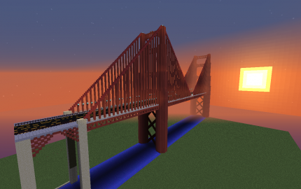 golden gate bridge minecraft tutorial