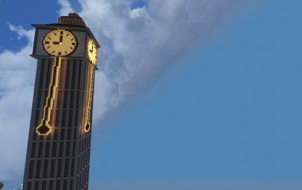 rustic clock tower minecraft