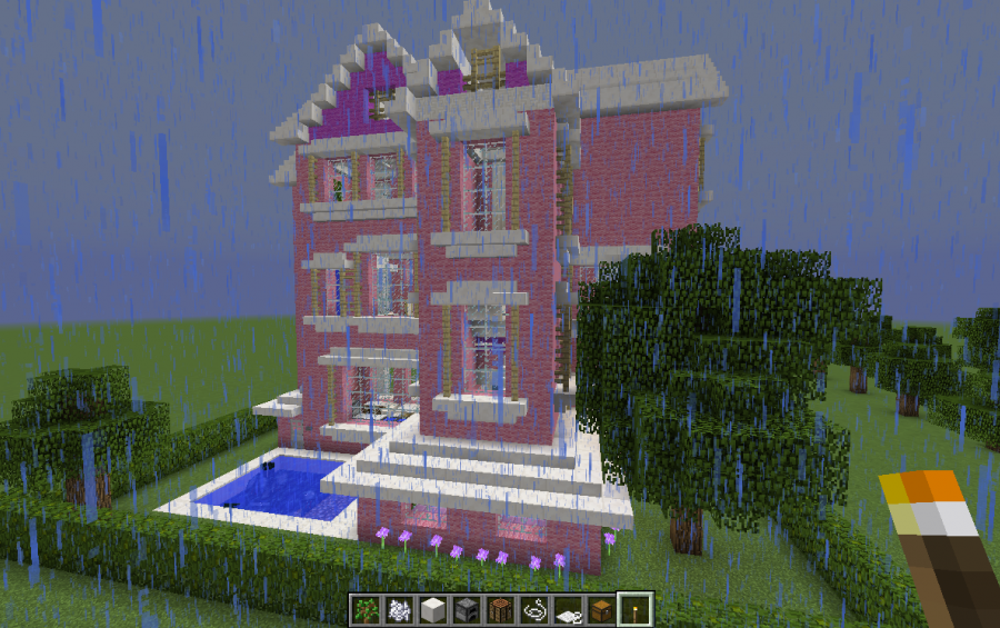 minecraft barbie house