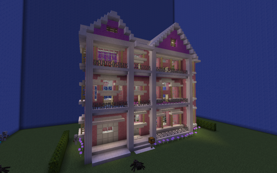 minecraft barbie house